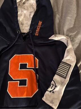Syracuse Hoodie, great condition some damage on pocket